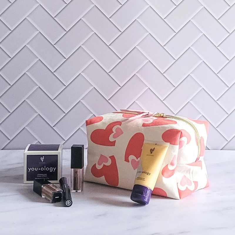 Trousse de toilette coeur Trousse de toilette coeur